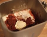 ハート型の折り込みチョコパン作り方1写真