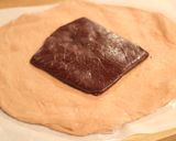 ハート型の折り込みチョコパン作り方2写真