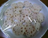 チーズ入りはんぺんのレンコン磯部焼き～作り方1写真