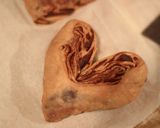 ハート型の折り込みチョコパン作り方12写真