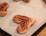 ハート型の折り込みチョコパン作り方13写真
