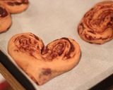 ハート型の折り込みチョコパン作り方14写真