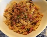 超簡単！たことベーコンのパスタ！作り方8写真