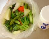 袋１枚♪レンジ５分で温野菜♪♪作り方2写真