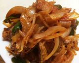 ポークチャップ♡リメイク…焼きそばと♡作り方1写真