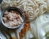 ツナマヨin&on焼きうどん作り方1写真