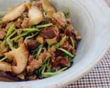 豆苗としいたけの中華風味噌炒め作り方7写真
