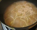 揚げ・納豆・玉ねぎパスタ　味ポン風味作り方2写真