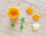 キャラ弁☆お花デコおにぎりとうずらパンダ作り方8写真