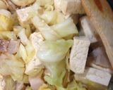 キャベツとベーコンと豆腐の甘辛炒め作り方4写真