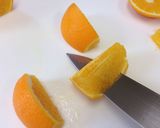 少しお洒落で食べやすいオレンジの飾り切り作り方4写真