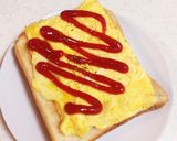 ✩チーズin♬薄焼き卵のせトースト✩作り方6写真