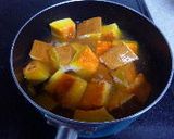 醤油麹で　カボチャの煮物作り方2写真