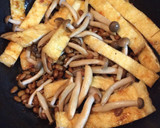 絶品♪簡単節約！納豆油揚げきのこの炒め物作り方5写真