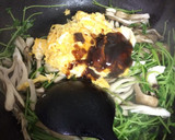 豆苗と舞茸の卵炒め作り方4写真
