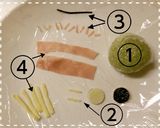 キャラ弁☆スクランプ☆作り方1写真