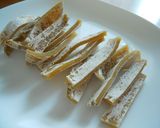 干し芋の餃子の皮包み揚げ作り方1写真