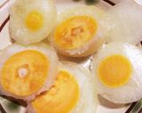 冷凍卵をスライスして♡おにぎりにペタン作り方3写真