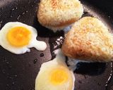 冷凍卵をスライスして♡おにぎりにペタン作り方5写真
