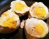 冷凍卵をスライスして♡おにぎりにペタン作り方6写真
