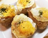冷凍卵をスライスして♡おにぎりにペタン作り方7写真