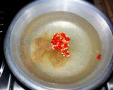 クレソンとイカの味噌スープ作り方1写真