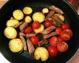 豆腐と野菜たっぷり牛肉のステーキサラダ♡作り方3写真