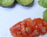 簡単☆アボカドとトマトのマヨ醤油焼き☆作り方1写真