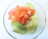 簡単☆アボカドとトマトのマヨ醤油焼き☆作り方2写真