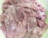 町の定食屋っぽい「大皿レバニラ」作り方1写真