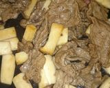 牛コマとエリンギの甜麺醤マヨ炒め作り方5写真