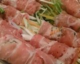 簡単ヘルシー☺野菜肉巻きψ(๑>؂<๑)作り方1写真