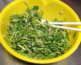 京都の壬生菜のツナサラダ作り方4写真