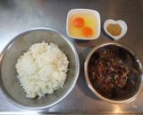 コストコアレンジ！プルコギ炒飯！作り方1写真