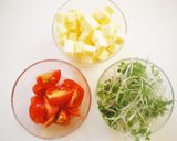 ✿豆とチーズのカレー風ジャーサラダ✿*作り方1写真