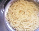 フライパン一つ!お刺身 サーモンのパスタ作り方1写真