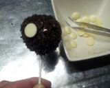 友チョコに☆まっくろくろすけケーキポップ作り方9写真