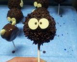 友チョコに☆まっくろくろすけケーキポップ作り方10写真