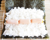 節分キャラ弁♪赤鬼巻きと青鬼巻き♥作り方4写真