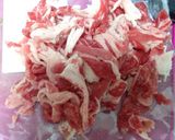 ☆簡単おうち牛丼☆ネギ塩ソースがけ作り方2写真