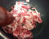 ☆簡単おうち牛丼☆ネギ塩ソースがけ作り方3写真