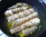 下仁田ねぎの豚肉巻きとろとろコンソメ煮作り方8写真
