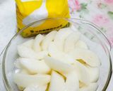 【のどが痛い時に】梨の甘煮作り方2写真