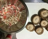 椎茸のカニかまマヨ詰め作り方1写真