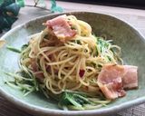 3分クック✿京水菜＆ベーコンご馳走パスタ作り方7写真