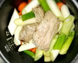 簡単炊飯器ｽﾍﾟｱﾘﾌﾞｺｰﾗｻｲダｰ煮作り方2写真