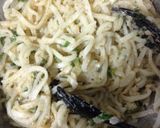 うどんのタラコ和え、大葉バター風味作り方2写真