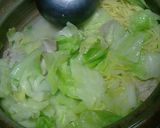 大量キャベツdeなんちゃってモツ鍋作り方5写真