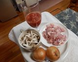 トマト缶を使って、カレーを作りました。作り方1写真