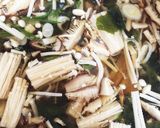 ダイエットにも！えのきと豆腐のお吸い物作り方5写真